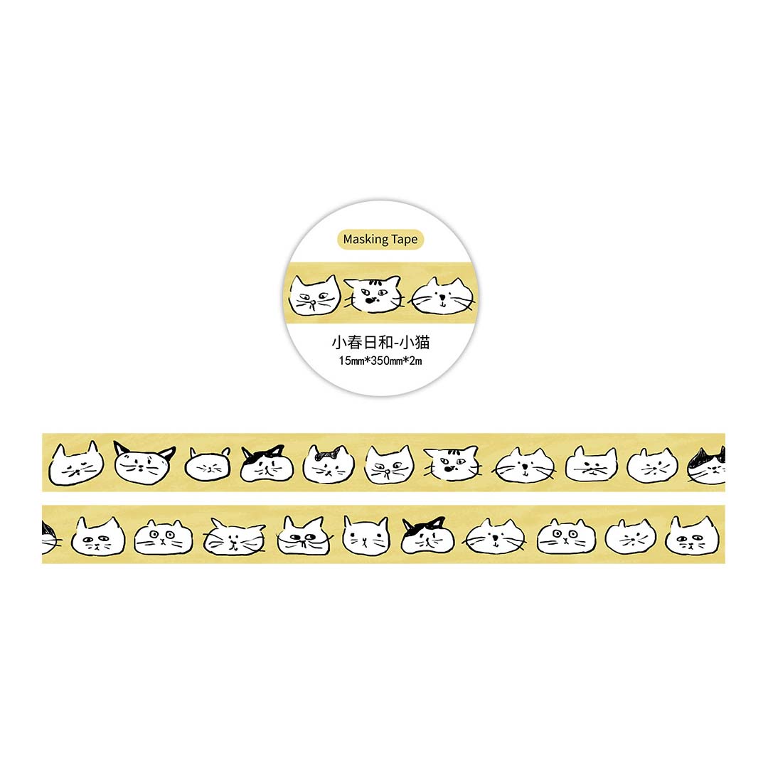 Washi Tape Spring Days Cats