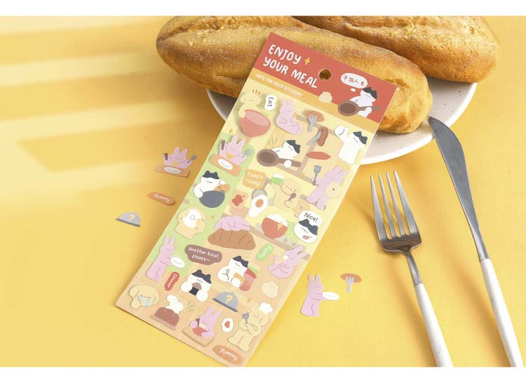 Stickers Stay With Me Enjoy Your Meal