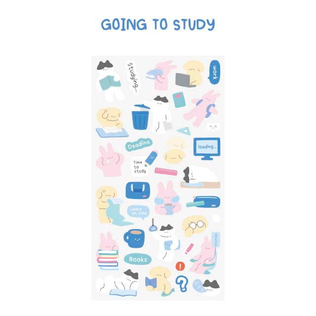 Stickers Stay With Me Going To Study