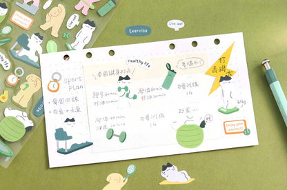 Stickers Stay With Me Time To Exercise