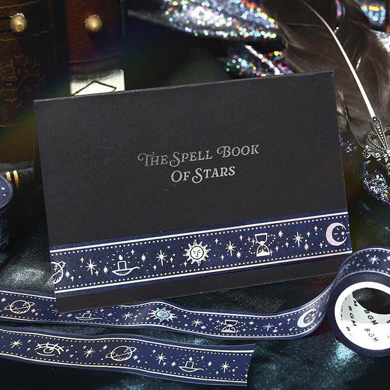 Washi Tape Foil Stellar Grimoire Blue