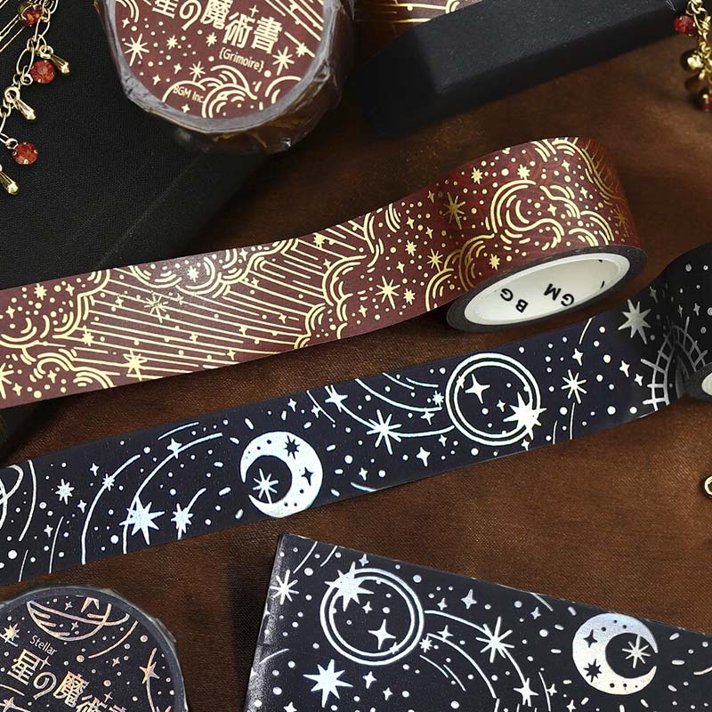 Washi Tape Foil Stellar Grimoire Flame