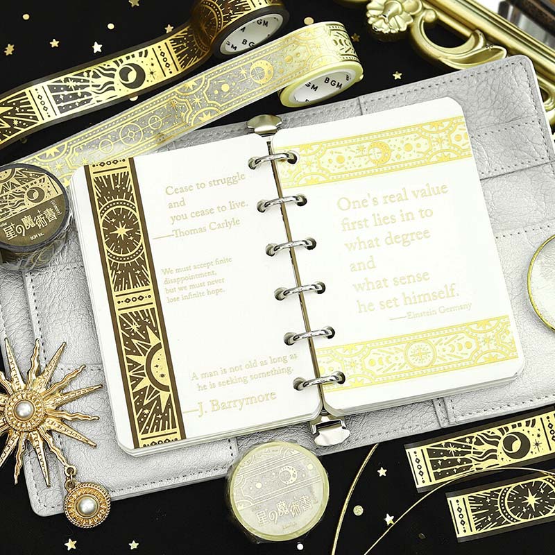 Washi Tape Foil Stellar Grimoire Sacred