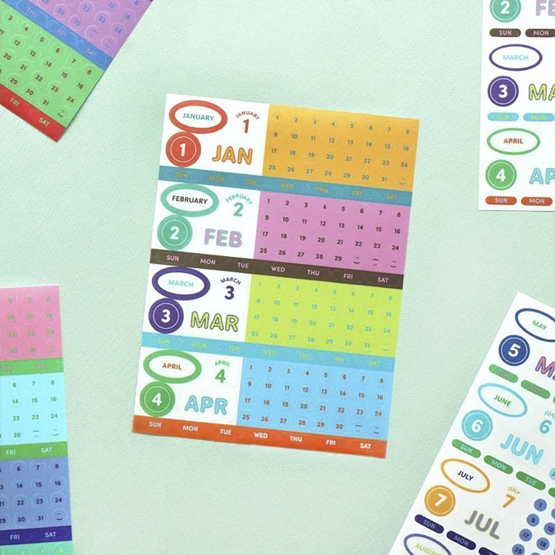 Stickers Diary Date 04 Vivid