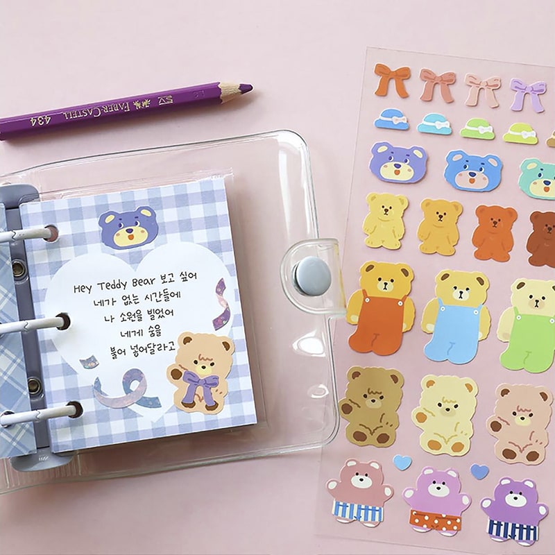 Sticker My Stuff Teddy Bear