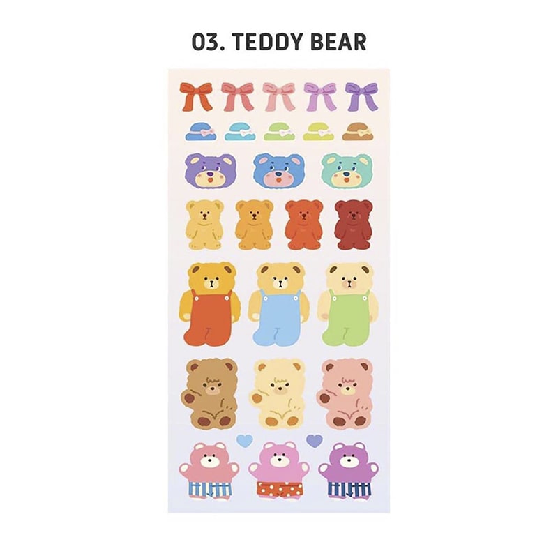 Sticker My Stuff Teddy Bear