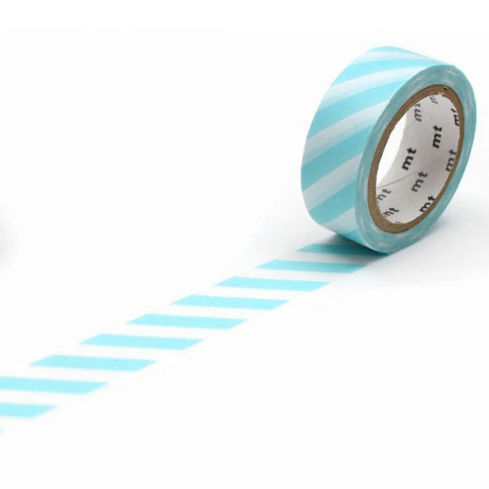 Washi Tape Stripe Mint Blue