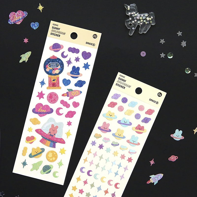 Stickers Sunny Hologram Space A