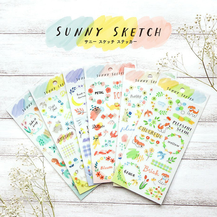 Stickers Sunny Sketch Beige