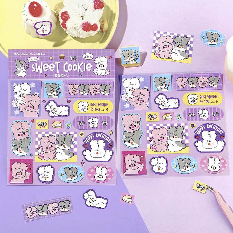 Stickers Sweet Cookie Cute Bunnies