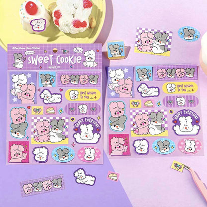 Stickers Sweet Cookie Cute Bunnies