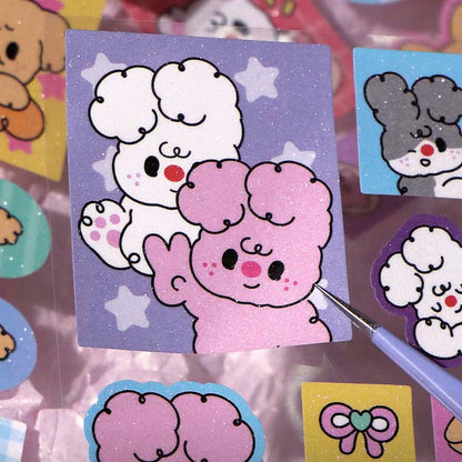 Stickers Sweet Cookie Cute Bunnies