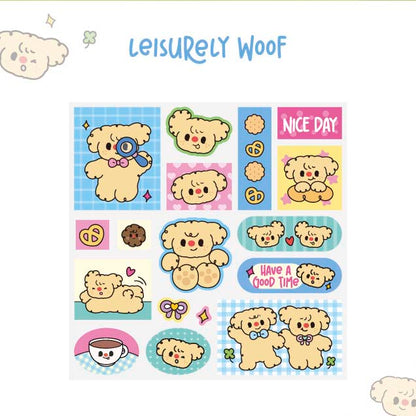 Stickers Sweet Cookie Leisure Puppy