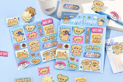 Stickers Sweet Cookie Leisure Puppy