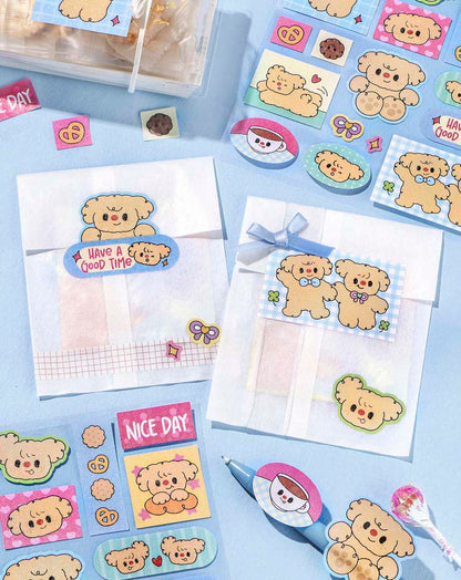 Stickers Sweet Cookie Leisure Puppy