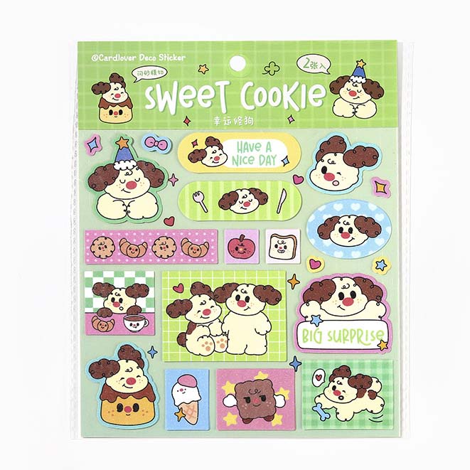 Stickers Sweet Cookie Lucky Dog