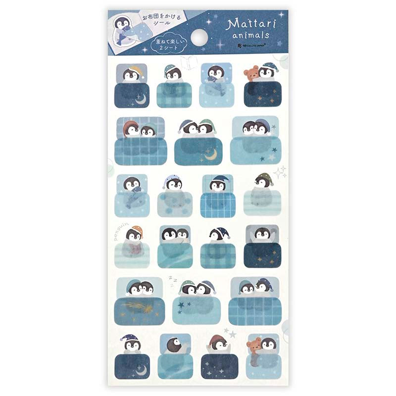 Stickers Mattari Animals Good Night Penguin (2pc)