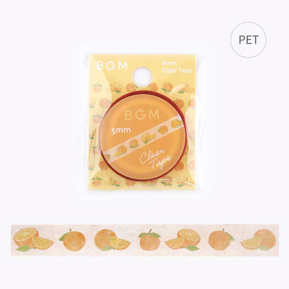 Clear Tape Slim Tangerine