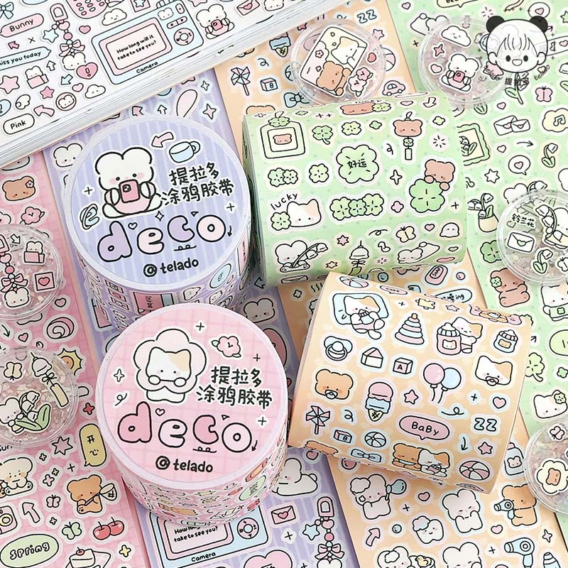 Stickers en Rollo Cute Doodles Lucky Clover