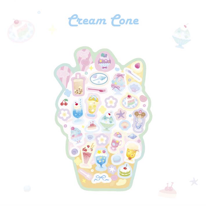 Stickers The Grand Open Sweet Shop