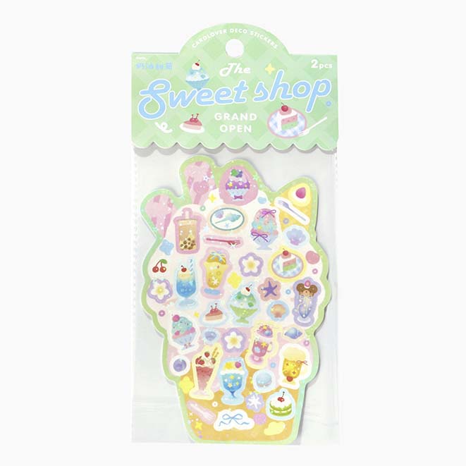 Stickers The Grand Open Sweet Shop