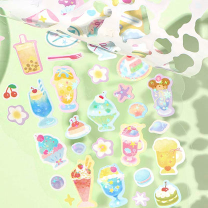 Stickers The Grand Open Sweet Shop
