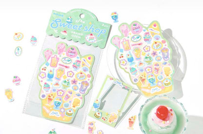 Stickers The Grand Open Sweet Shop