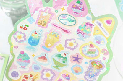 Stickers The Grand Open Sweet Shop