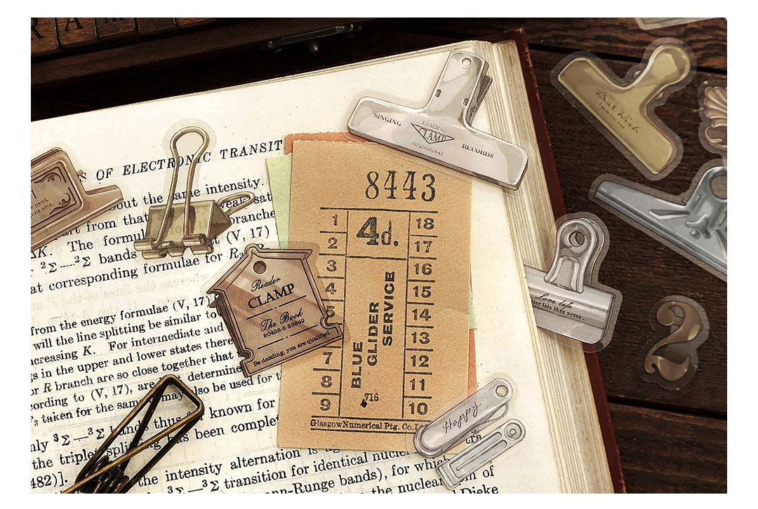 Stickers Time Answer Brass Clips