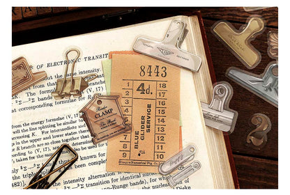 Stickers Time Answer Brass Clips