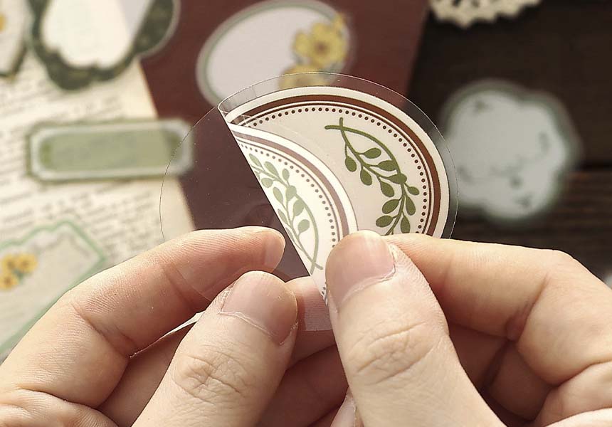 Stickers Time Answer Flower Frame