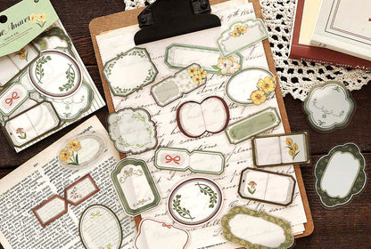 Stickers Time Answer Flower Frame