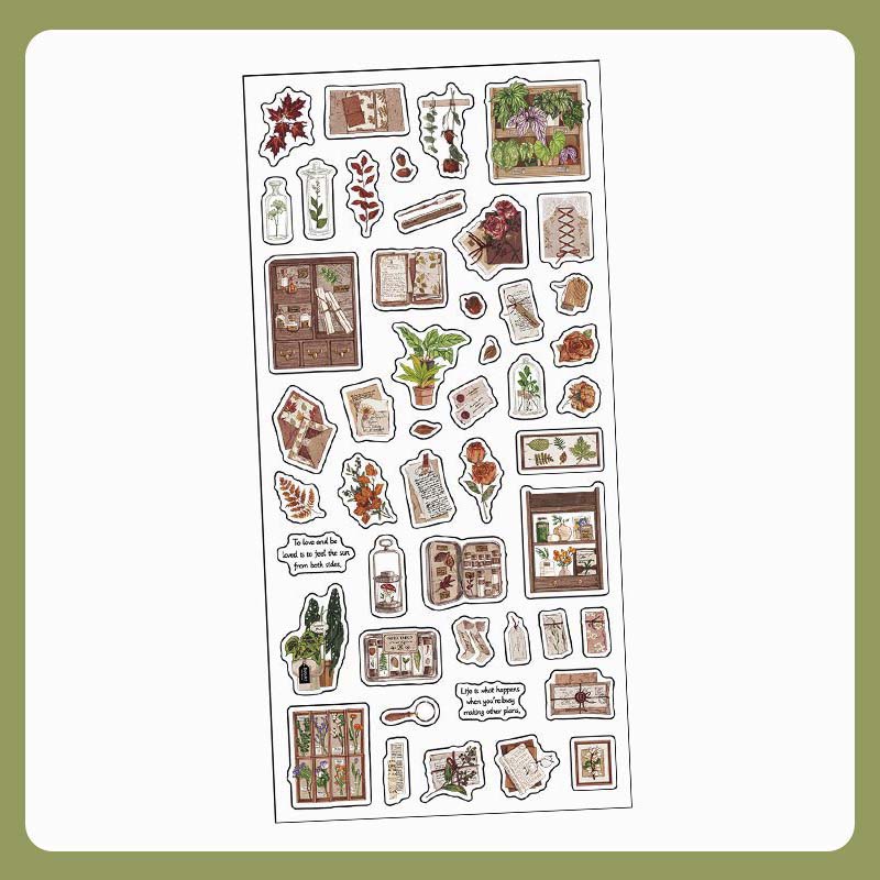 Stickers Time Collection Green Library