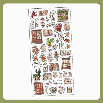 Stickers Time Collection Green Library