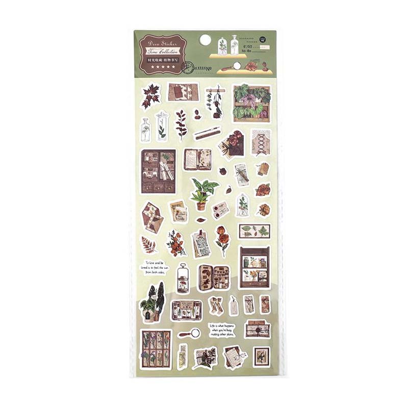 Stickers Time Collection Green Library