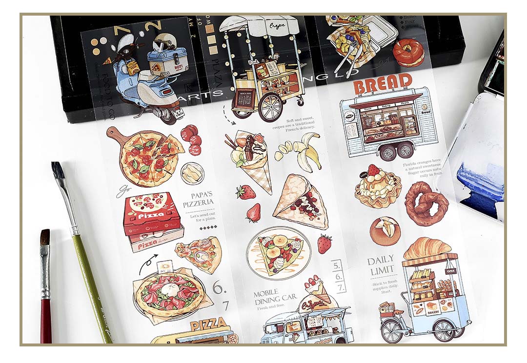 Stickers Time Traveler Corner Lunch