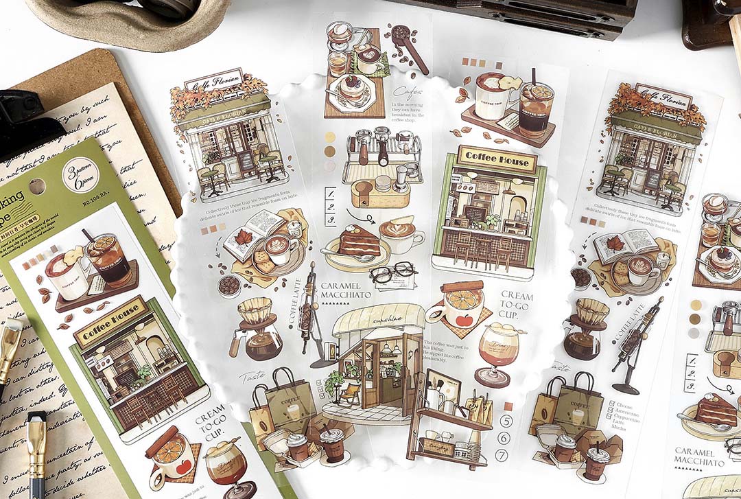Stickers Time Traveler Morning Coffee