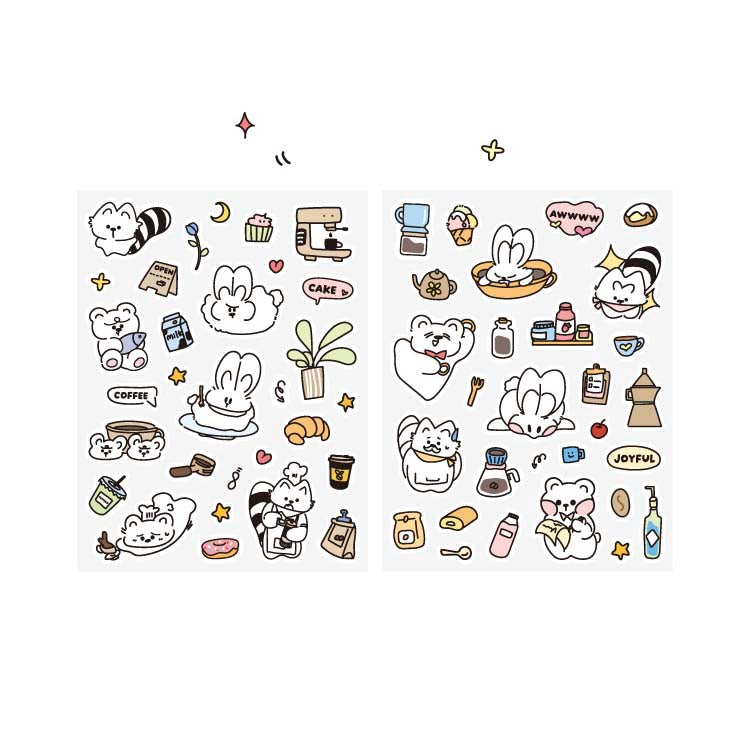 Stickers Totolo Cafe Brown