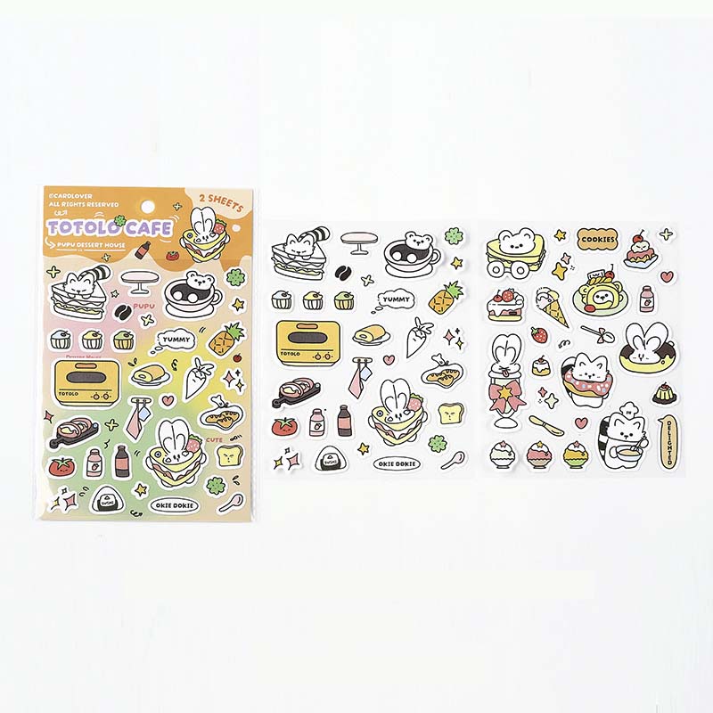 Stickers Totolo Cafe Orange