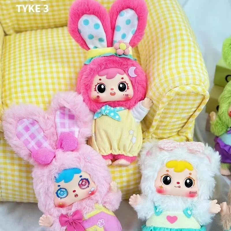 Blind Box Type 3 Happy Picnic Of Bear And Rabbit Plushie Keychain