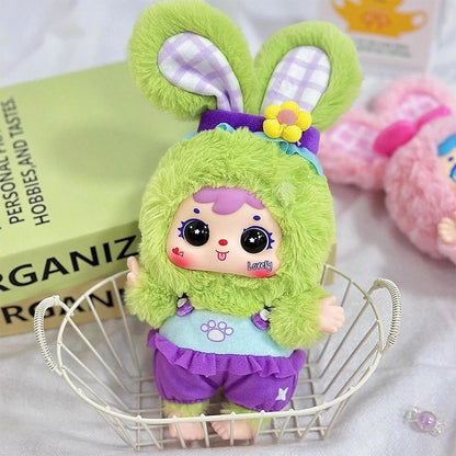 Blind Box Type 3 Happy Picnic Of Bear And Rabbit Plushie Keychain
