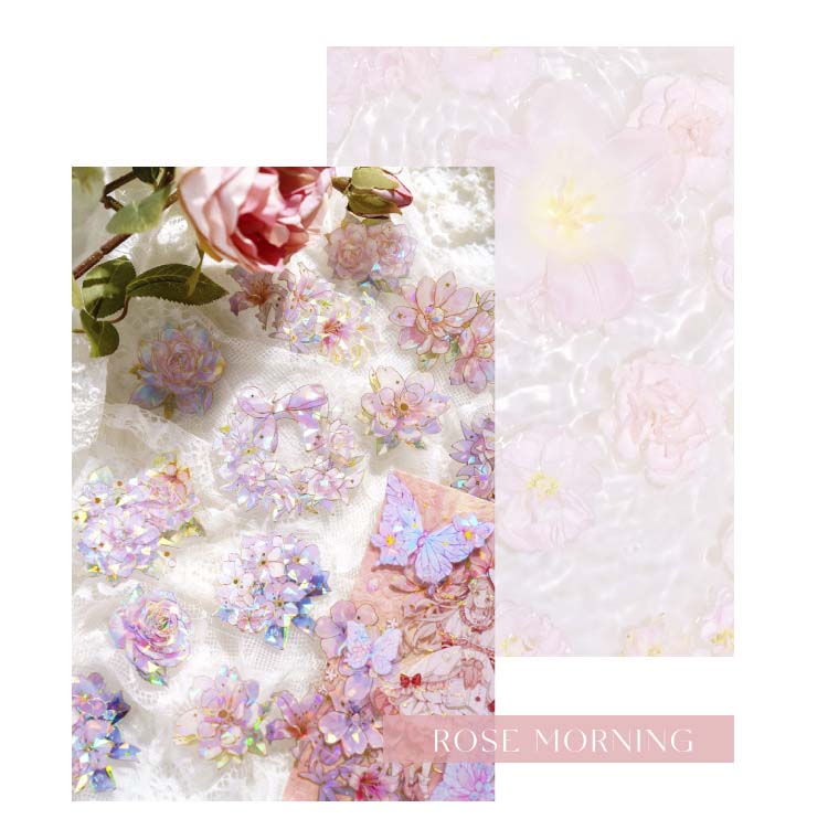 Stickers Unbounded Floral Rose Morning