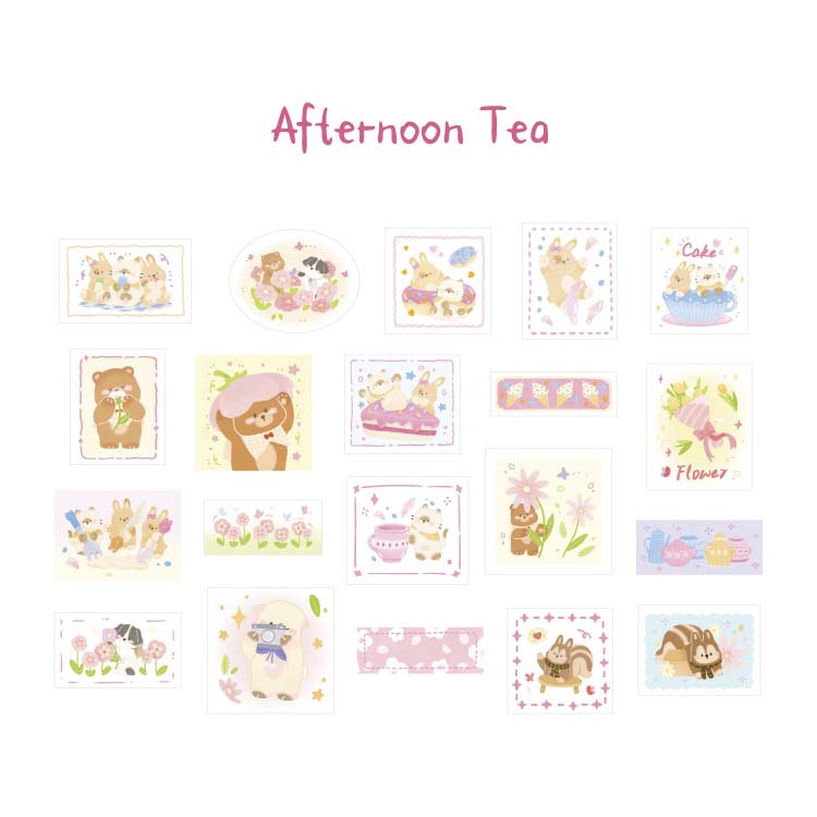 Stickers Vibrant Forest Island Afternoon Tea