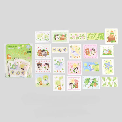 Stickers Vibrant Forest Island Green Jungle