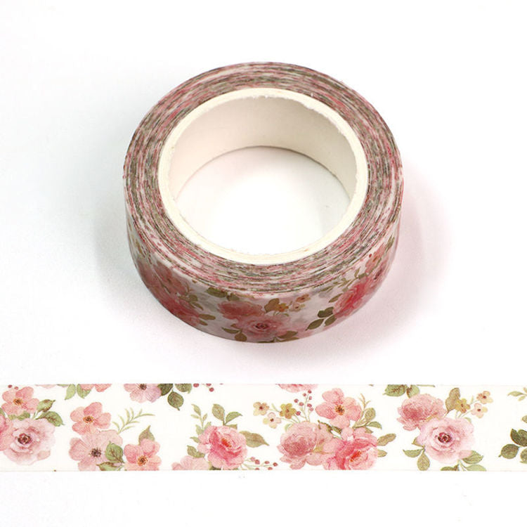 Washi Tape Watercolor Roses