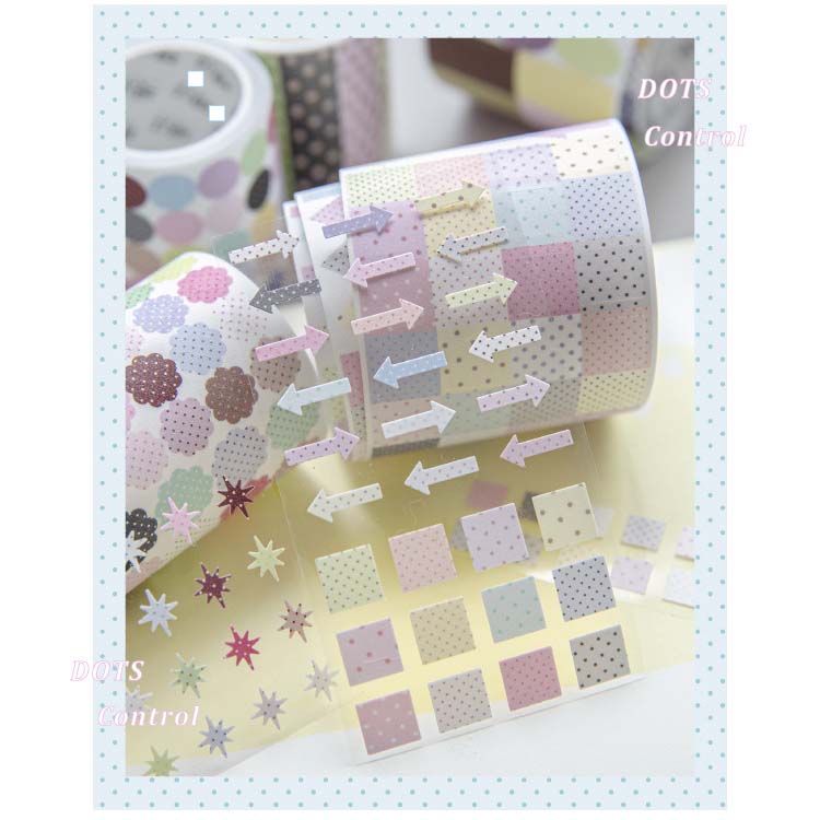 Stickers en Rollo Wave Point Control Square Sugar