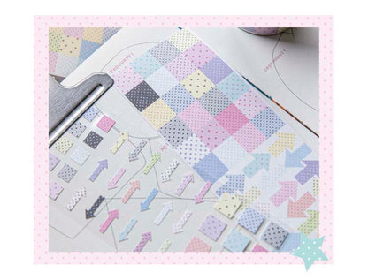 Stickers en Rollo Wave Point Control Square Sugar