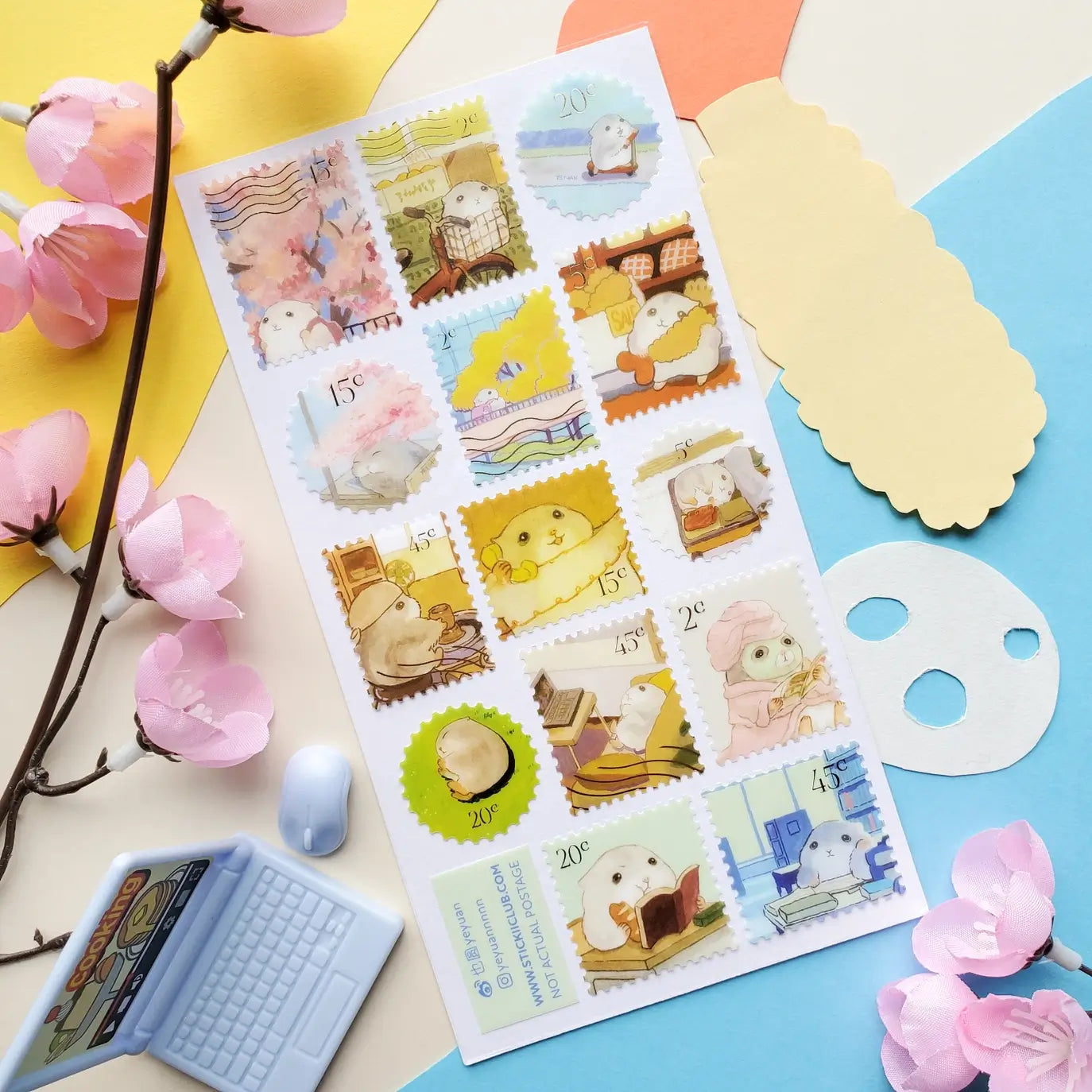 Stickers Hammy Life Stamps