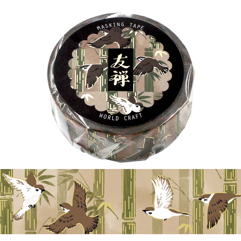 Washi Tape Yuzen Sparrow