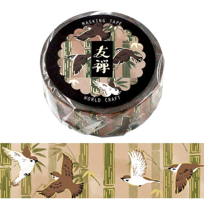 Washi Tape Yuzen Sparrow